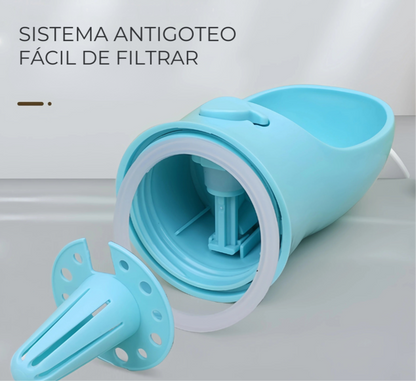 Botella Portátil para Mascotas con Compartimentos de Agua y Comida – Ideal para Viajes y Paseos 🦮🦴