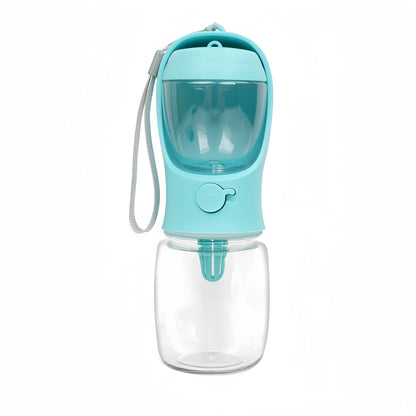 Botella Portátil para Mascotas con Compartimentos de Agua y Comida – Ideal para Viajes y Paseos 🦮🦴